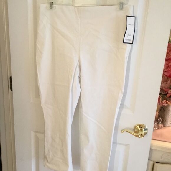 NWT Charter Club White Stretch Capri’s Women’s 12 - Picture 11 of 13